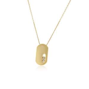 Oval CZ necklace