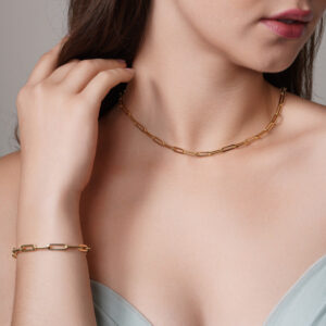 Paper clip bracelet